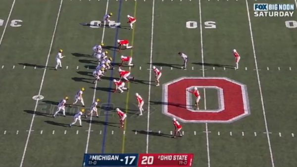 Michigan and Ohio State on the field