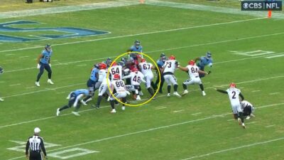 Bengals set up for a field goal