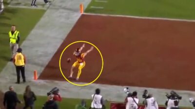 USC's Will Rose doing a backflip