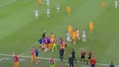 Argentina and the Netherlands got into a heated confrontation