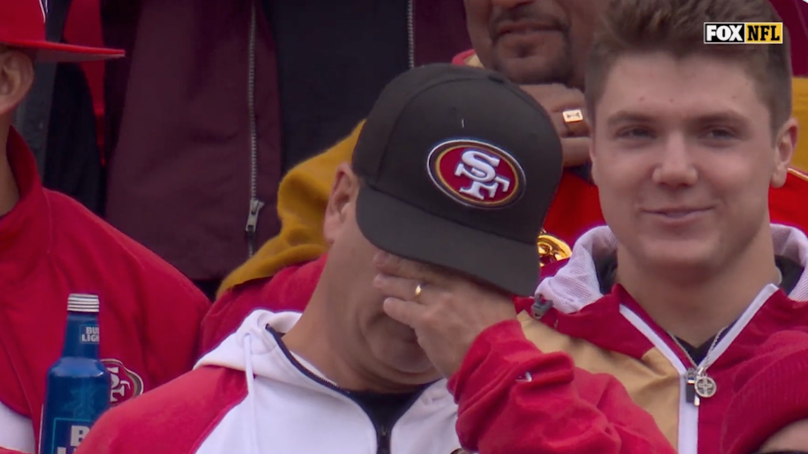 Brock Purdy's dad shown crying after son's big TD pass