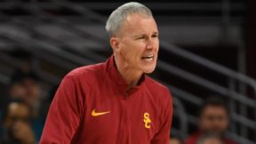 Andy Enfield in USC gear