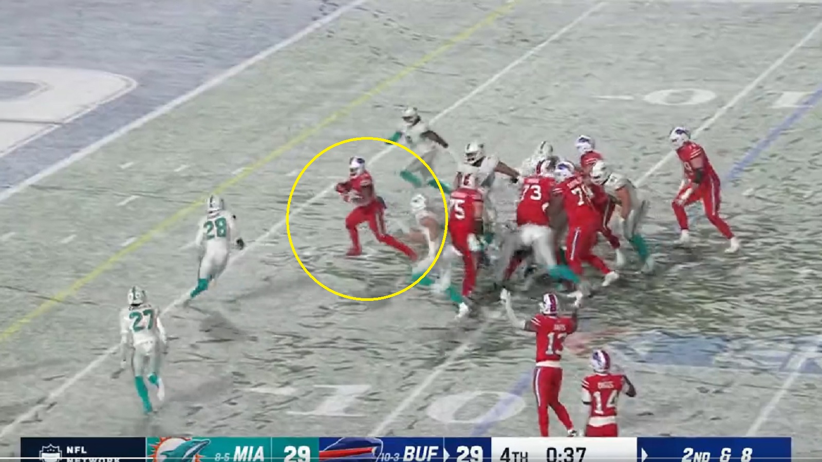 Dolphins-Bills first down controversy: Shake Devin Singletary