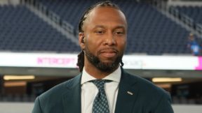 Larry Fitzgerald in a suit