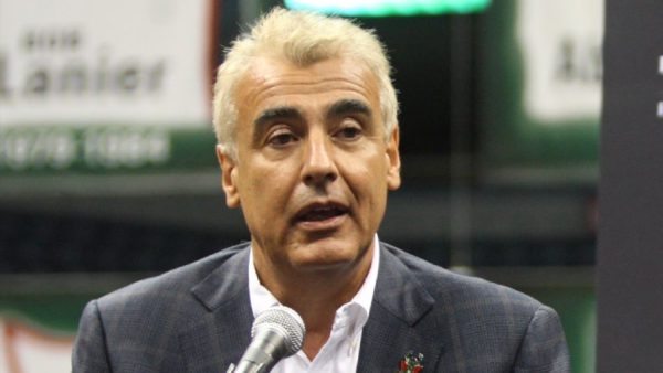 Marc Lasry speaking with reporters