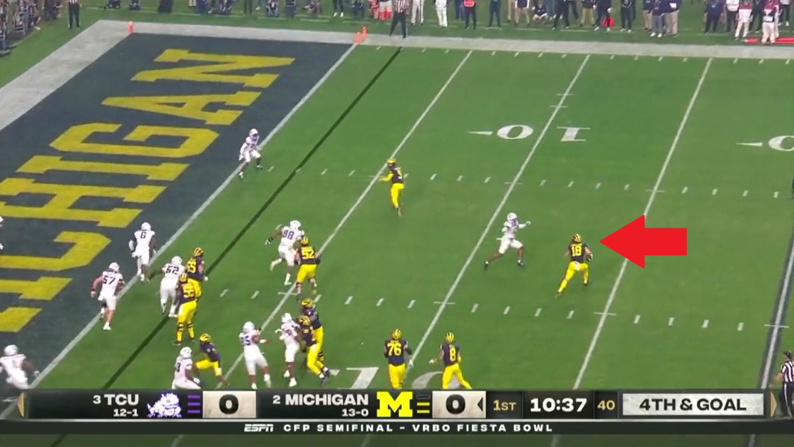 Video: Michigan makes ugly attempt at 'Philly special' against TCU