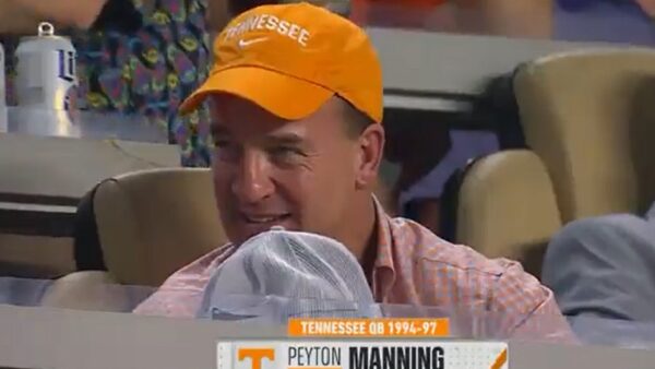 Peyton Manning with a Tennessee hat on