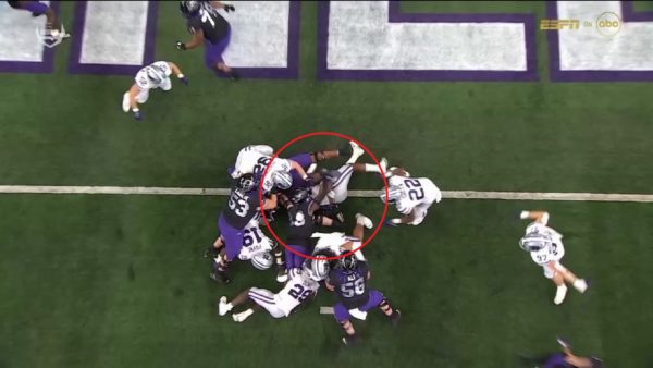 TCU goal line stop