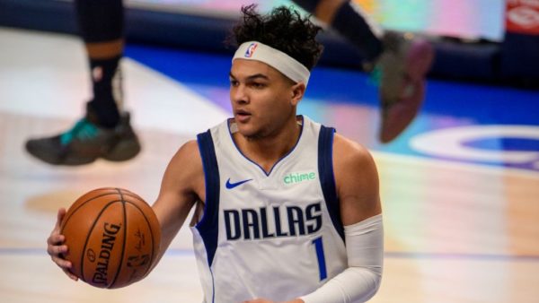 Tyrell Terry in his Mavericks uniform