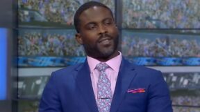 Michael Vick on the FOX set