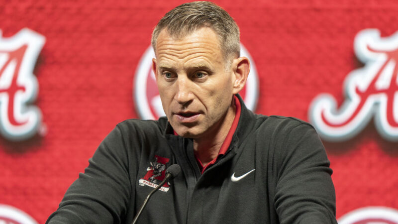 Nate Oats at a press conference