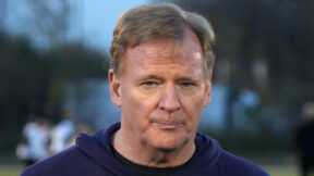 Roger Goodell in Europe for an NFL game