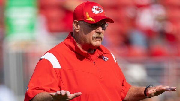 Andy Reid on the field