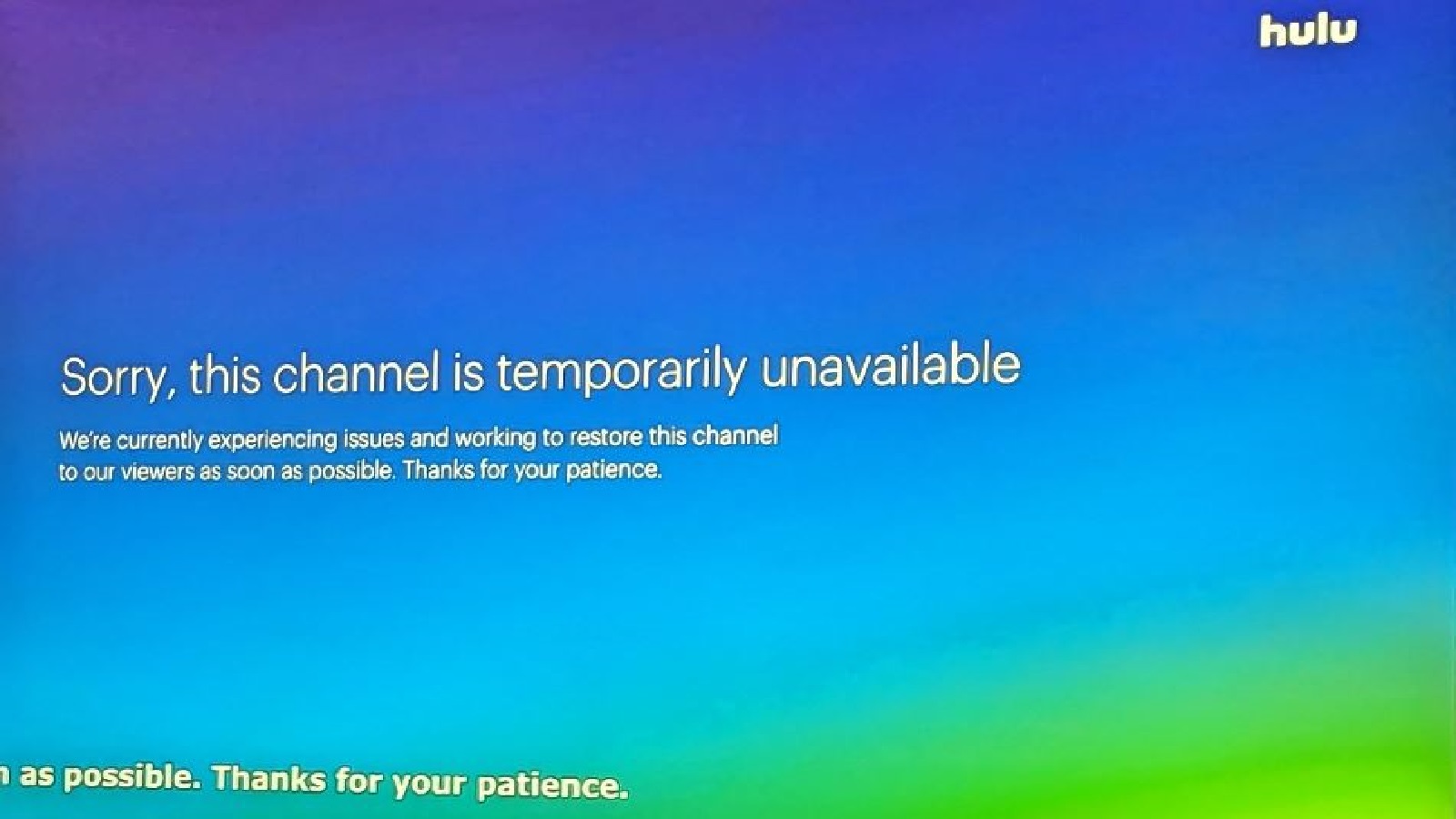 Hulu viewers upset over outages during Giants-Vikings game