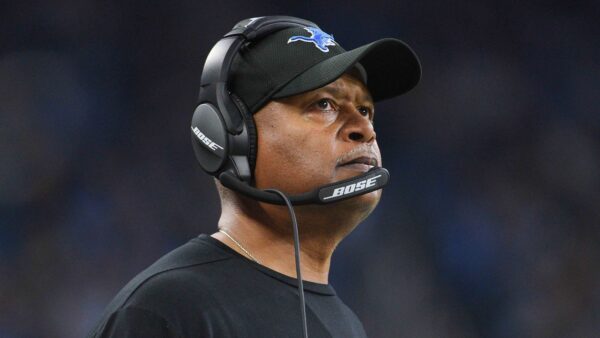 Jim Caldwell coaching for the Lions