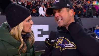 John Harbaugh talks with Melissa Stark