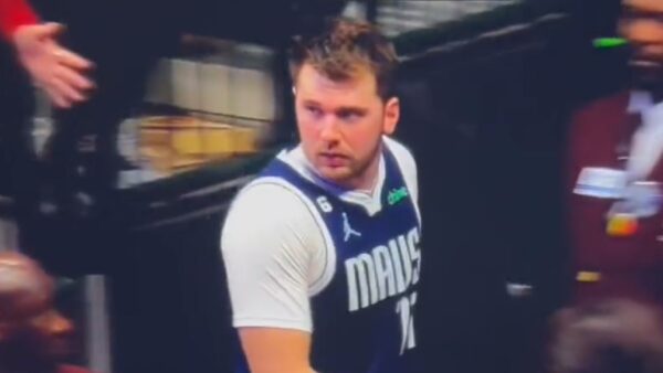 Luka Doncic looking back