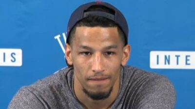 Andre Roberson giving an interview