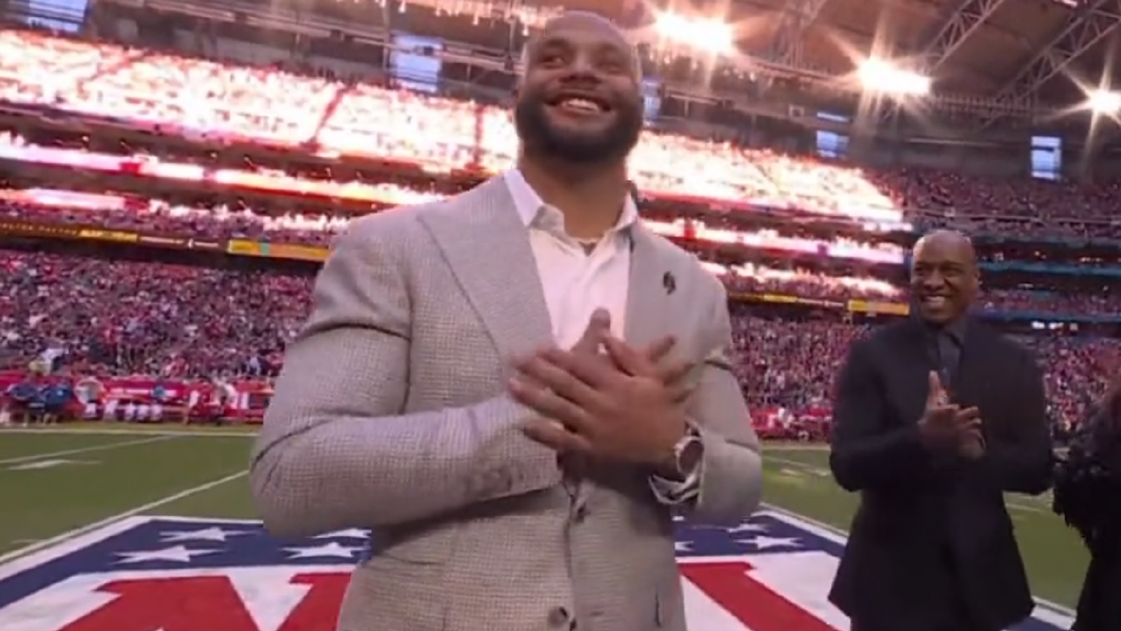 Dak Prescott booed while receiving award at Super Bowl - as 'disrespectful'  fans slammed for 'ruining his moment'