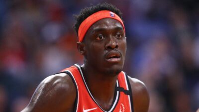 Pascal Siakam in his Raptors uniform