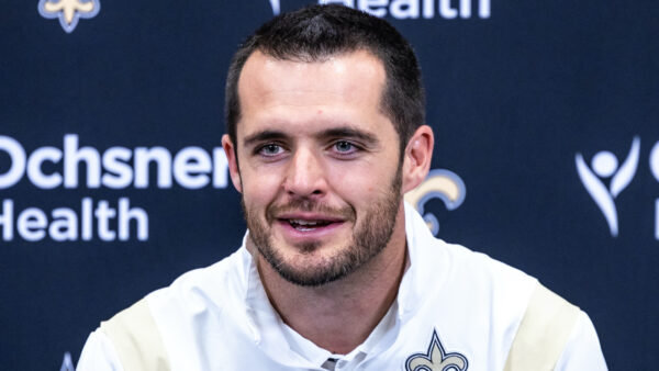 Derek Carr at a press conference