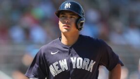 Anthony Volpe playing for the Yankees