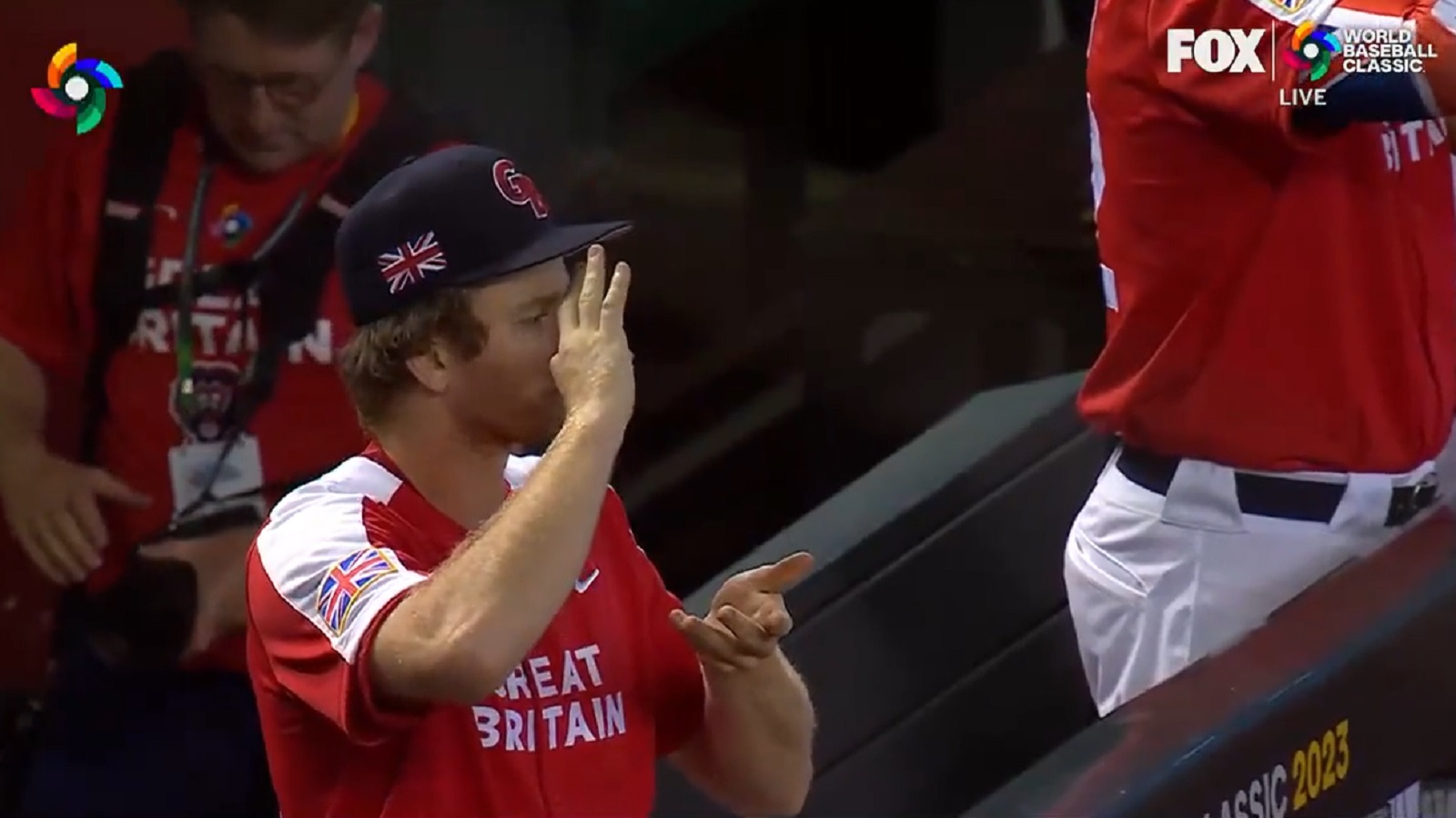 Great Britain using fitting celebration at World Baseball Classic