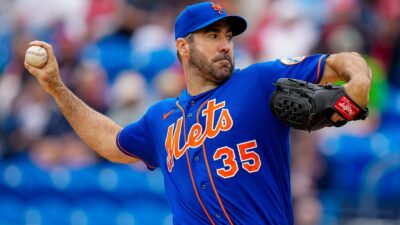 Justin Verlander in a Mets uniform