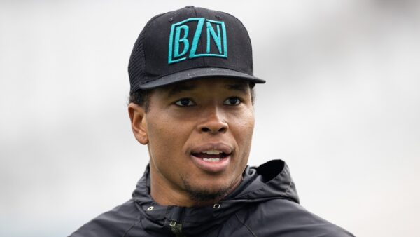 Marvin Jones wearing a hat