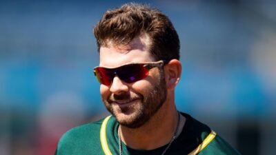 Mitch Moreland wearing shades