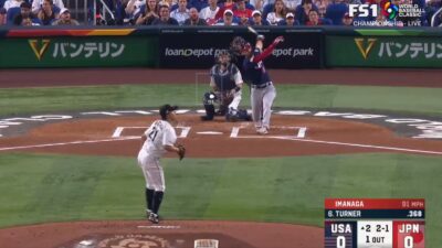 Trea Turner after a home run