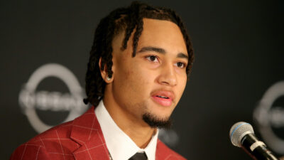 CJ Stroud at the Heisman Trophy ceremony