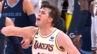 Austin Reaves yelling