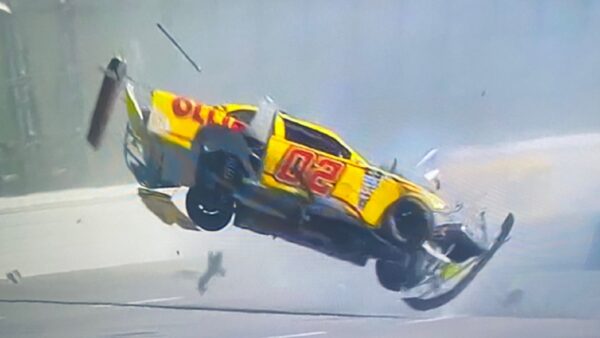 Blaine Perkins' car flipping