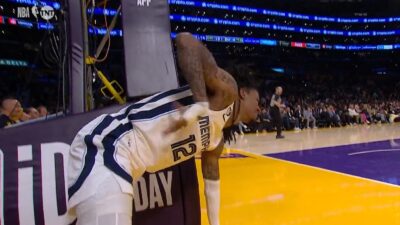 Ja Morant on the floor