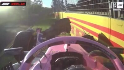 Pierre Gasly and Esteban Ocon crash