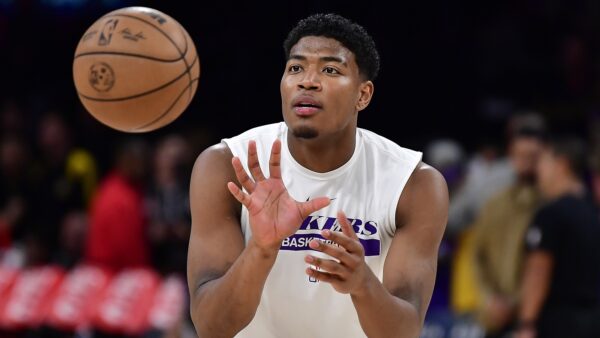 Rui Hachimura waits for the ball