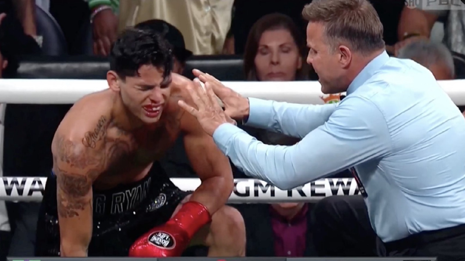 Gervonta Davis knocks out Ryan Garcia in seventh round – as it