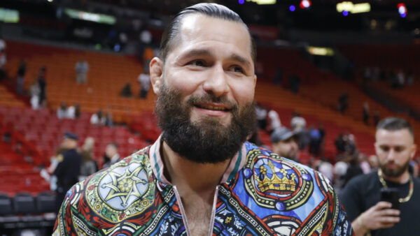 Jorge Masvidal at an NBA game