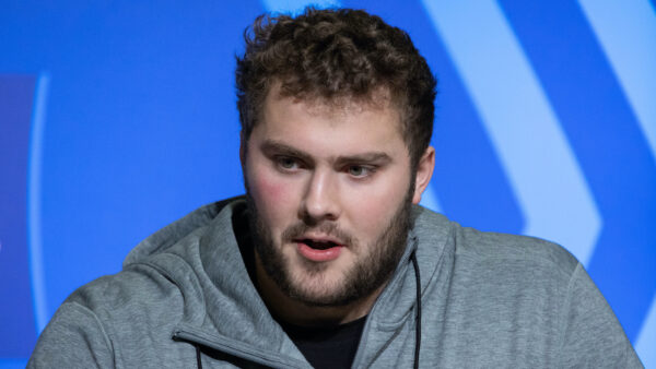 Peter Skoronski at the NFL Scouting Combine