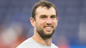 Andrew Luck smiling