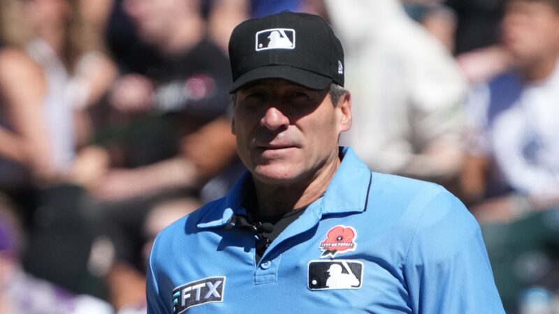 Angel Hernandez umpiring a game