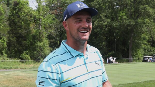 Bryson DeChambeau smiles