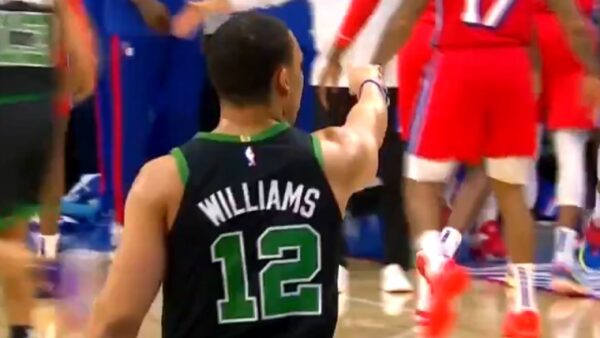 Grant Williams pointing