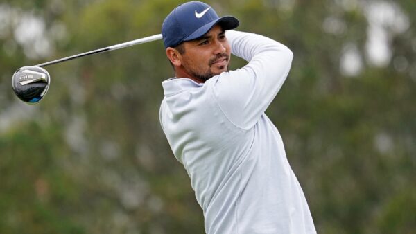 Jason Day after a swing