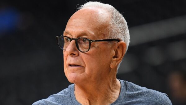 Larry Brown wearing glasses