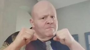 Butterbean holds up his fists