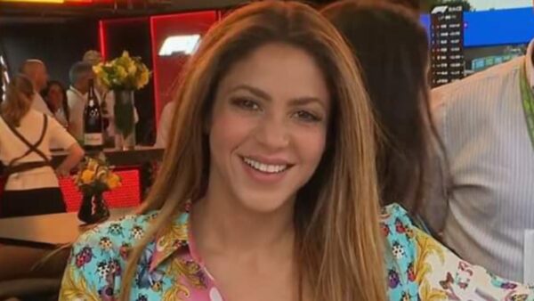 Shakira smiles