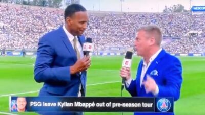Shaka Hislop reporting from the pitch