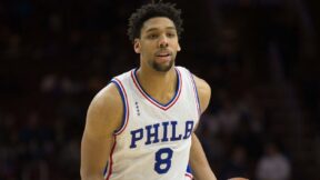 Jahlil Okafor in his 76ers uniform